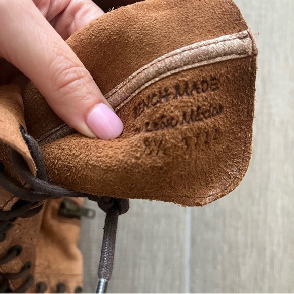 Bed Stu Women’s Distressed Leather Back Lace Tall Carmel Lux Boots- 8.5 - Picture 11 of 11